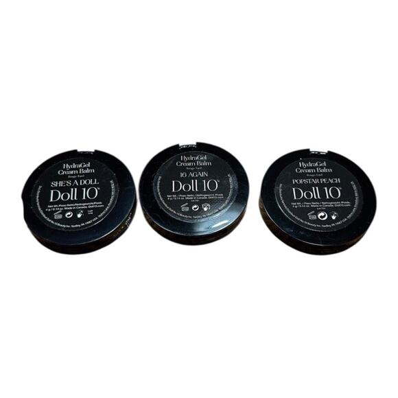 Lot Of 3 Doll 10 Cream Balm HydraGel Blush Popstar Peach She’s A Doll 16 Again - Picture 3 of 9